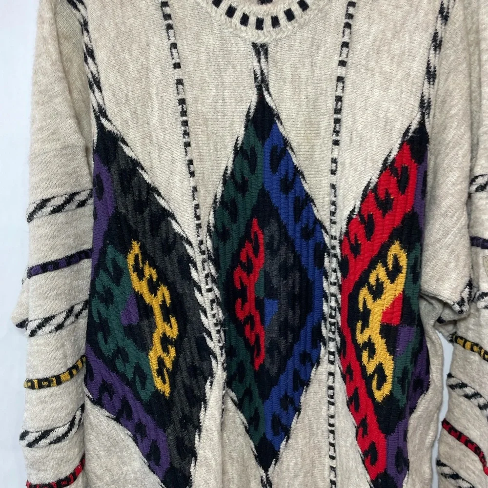 Vintage colo colucci knit wool men’s coogie inspired thick crew sweater pullover - Picture 5 of 12